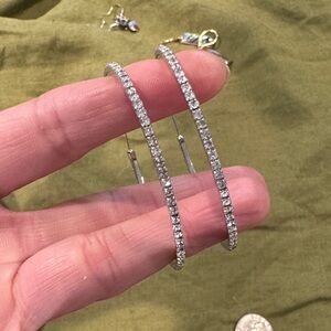 Elegant Silver Hoop Earrings